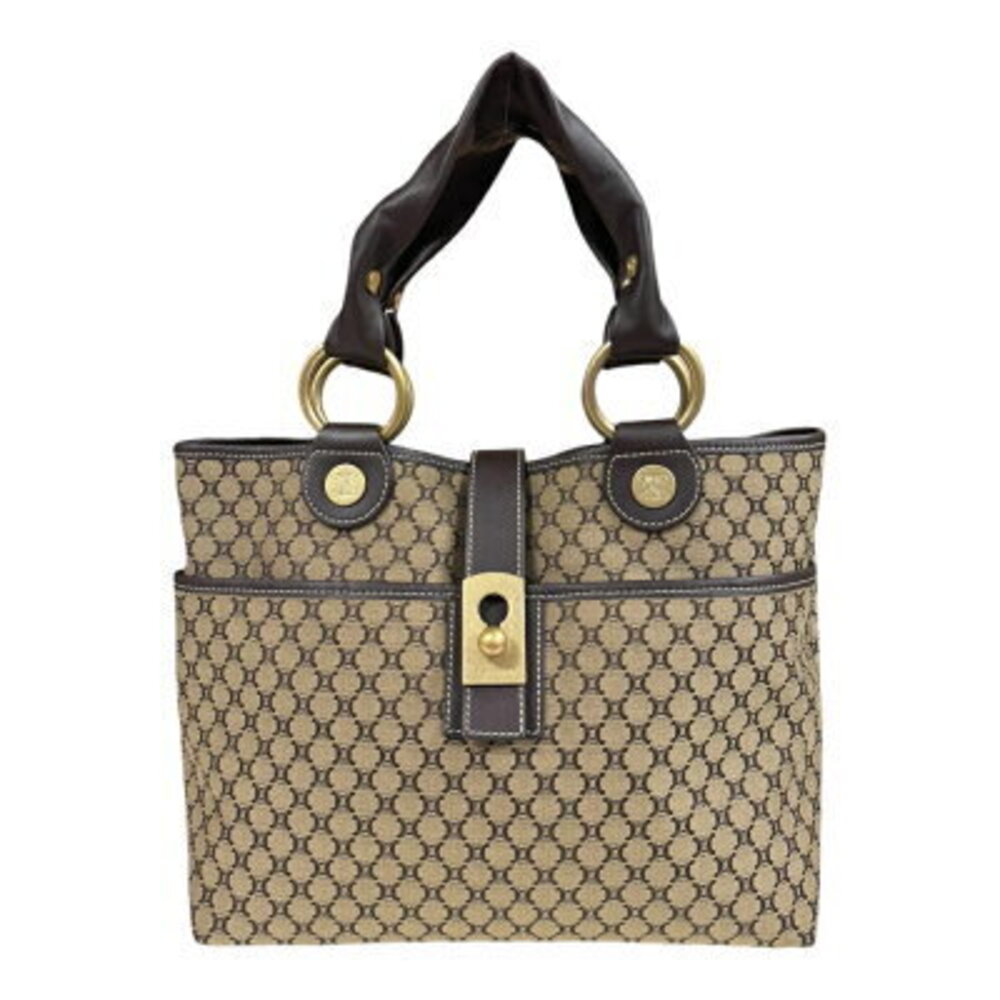 Celine Macadam handbag canvas brown